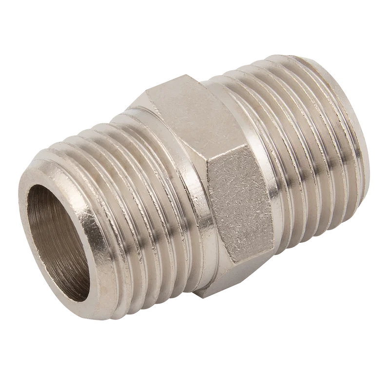 BSPT MALE HEX NIP BRASS/NP