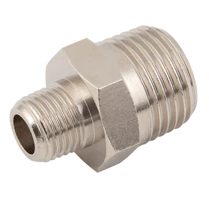 MALE HEX NIP BRASS/NP
