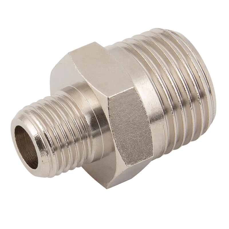 MALE HEX NIP BRASS/NP