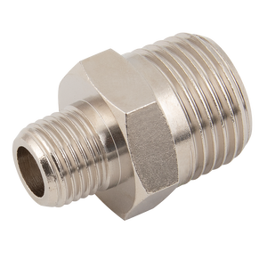 MALE HEX NIP BRASS/NP