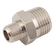 1/8  X 1/4  BSPT MALE HEX NIP BRASS/NP