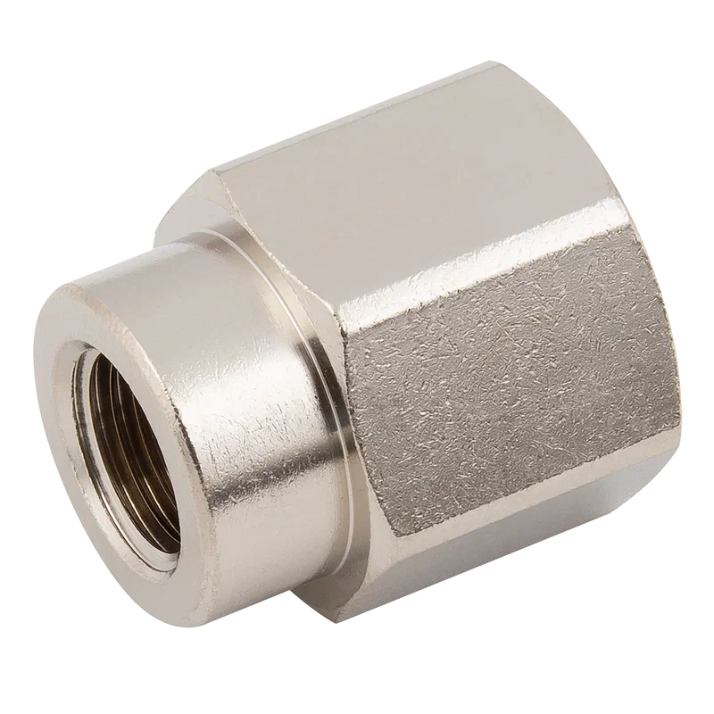 BSPP FEM SOCKET BRASS NICKEL