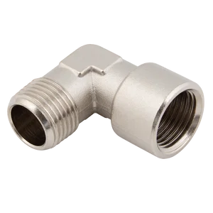 EQUAL ELBOW BRASS PLATED MALE/FEM