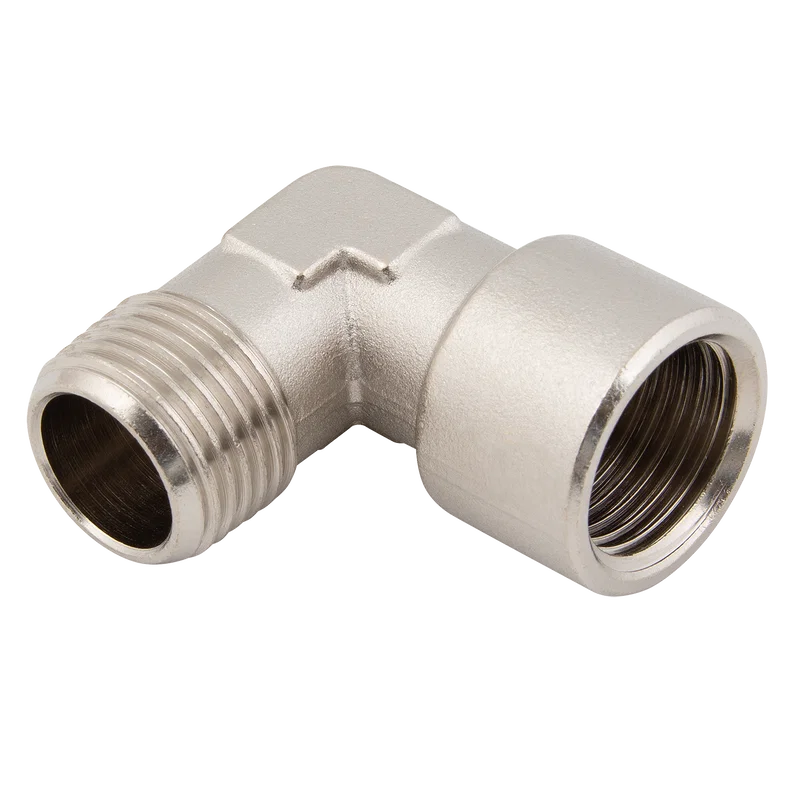 EQUAL ELBOW BRASS PLATED MALE/FEM