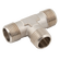 1/8 BSPT BRASS TEE PLATED M/M/M