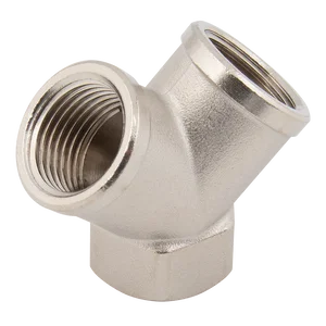 EQUAL Y PIECE BRASS PLATED FEM