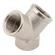 EQUAL Y PIECE BRASS PLATED 1/4 FEM