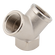 EQUAL Y PIECE BRASS PLATED 1/4 FEM
