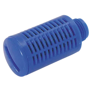 BSPP MALE ACETALIC SILENCER BLUE