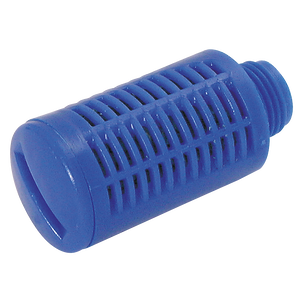 BSPP MALE ACETALIC SILENCER BLUE