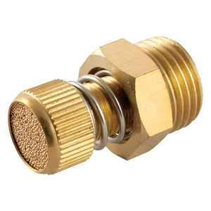 BSPP MALE SILENCER BRASS