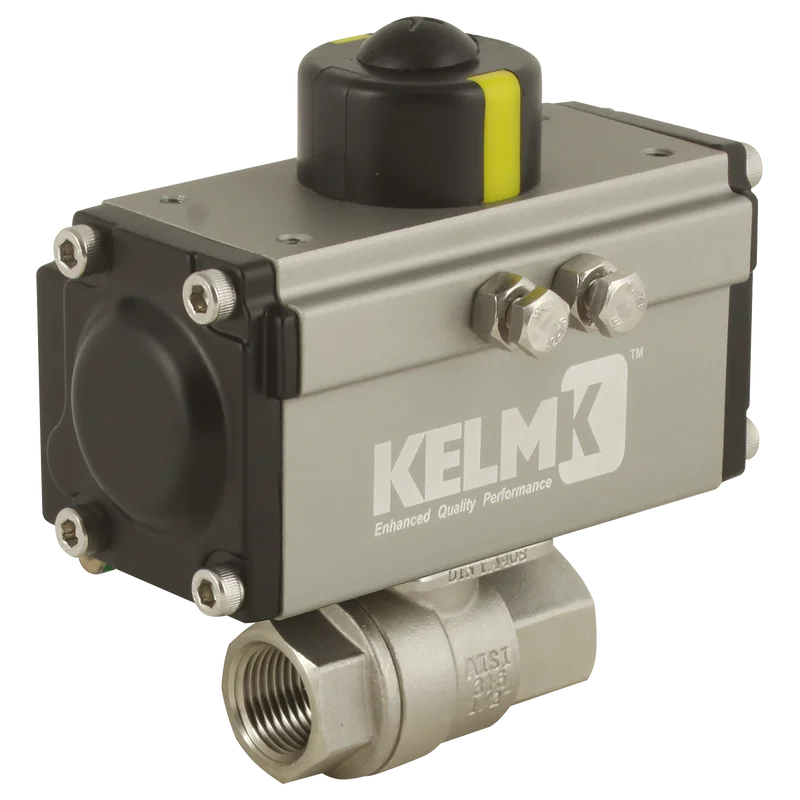 BSPP SS 2 PC DA ALUM ACTU B.VALVE
