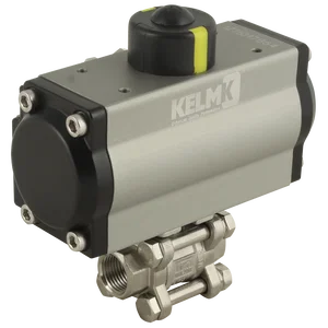 BSPP SS 3 PC SA ALUM ACTU B.VALVE
