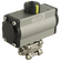 1/4 BSPP SS 3 PC SA ALUM ACTU B.VALVE
