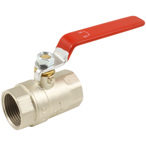 BSPP BALL VALVE F/F RED LEVER