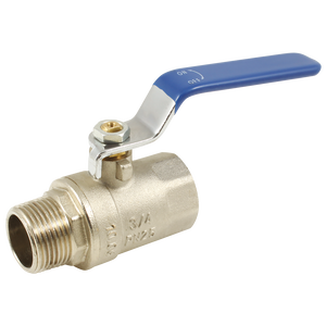 BSPP BALL VALVE M/F BLUE  HANDLE