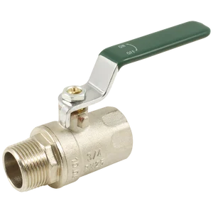 BSPP BALL VALVE M/F GREEN HANDLE