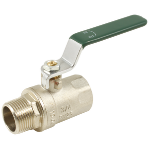 BSPP BALL VALVE M/F GREEN HANDLE