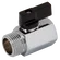 1/2 BSP MINI BALLVALVE M/F BLACK HANDLE