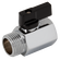 1/2 BSP MINI BALLVALVE M/F BLACK HANDLE