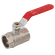 1 LIGHT MODEL BALL VALVE  RED HANDLE