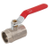 1 LIGHT MODEL BALL VALVE  RED HANDLE