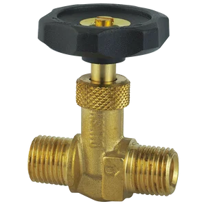 BSPT EQUAL MALE BRASS NEEDLE VALVE