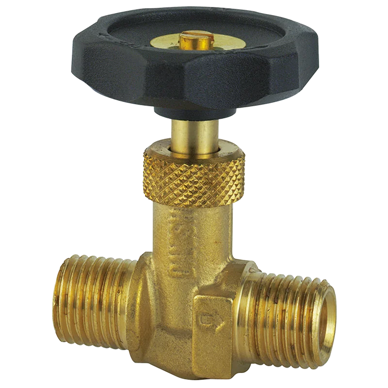 BSPT EQUAL MALE BRASS NEEDLE VALVE