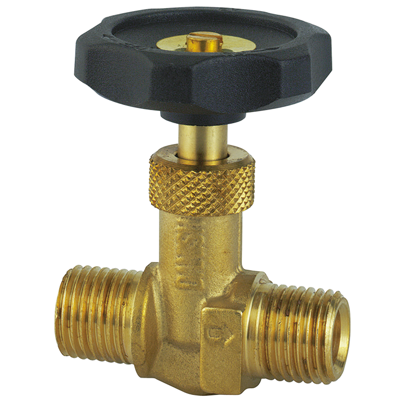 BSPT EQUAL MALE BRASS NEEDLE VALVE