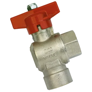 BSP FEM BALL VALVE 90DEG F/FLOW