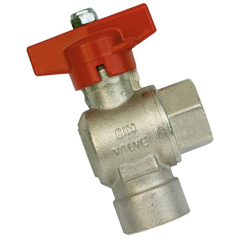 1/2 BSP FEM BALL VALVE 90DEG F/FLOW