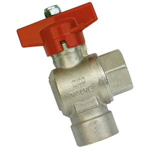 BSP FEM BALL VALVE 90DEG F/FLOW