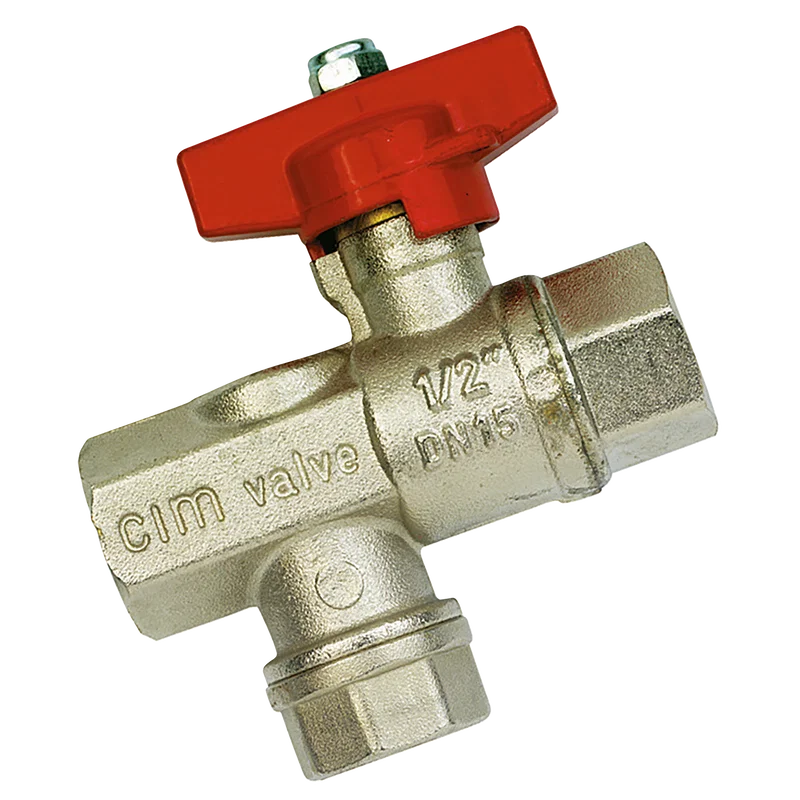 1/2 BSP FEM BALL VALVE & STRAINER