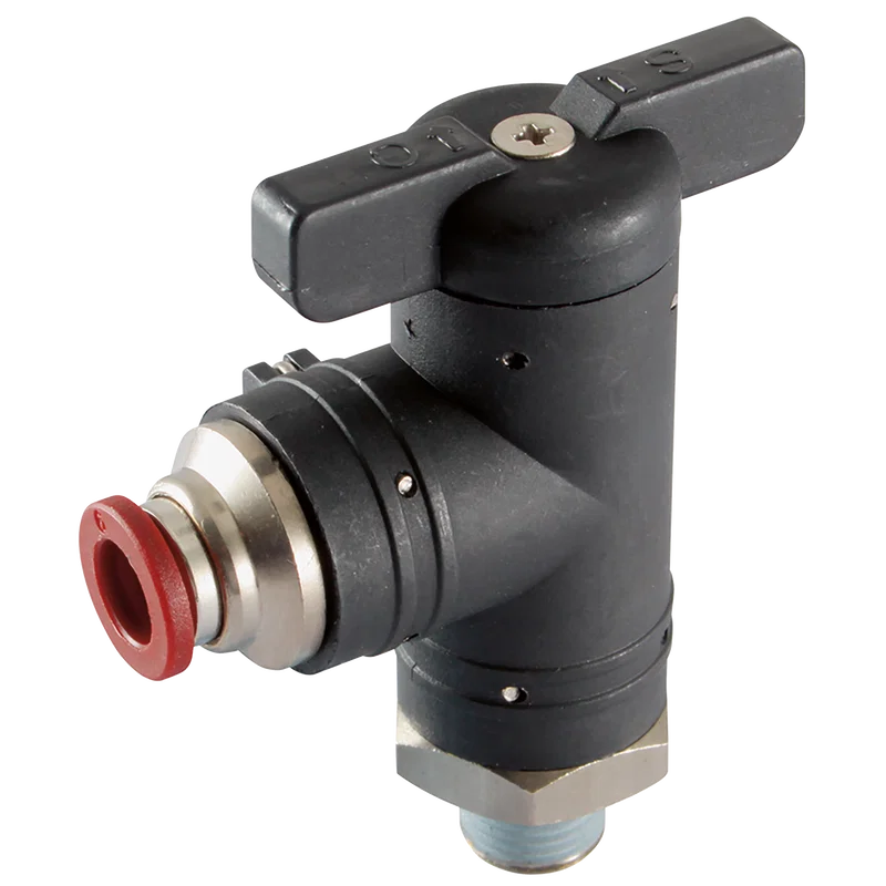 BSPP 90DEG UNION BALL VALVE