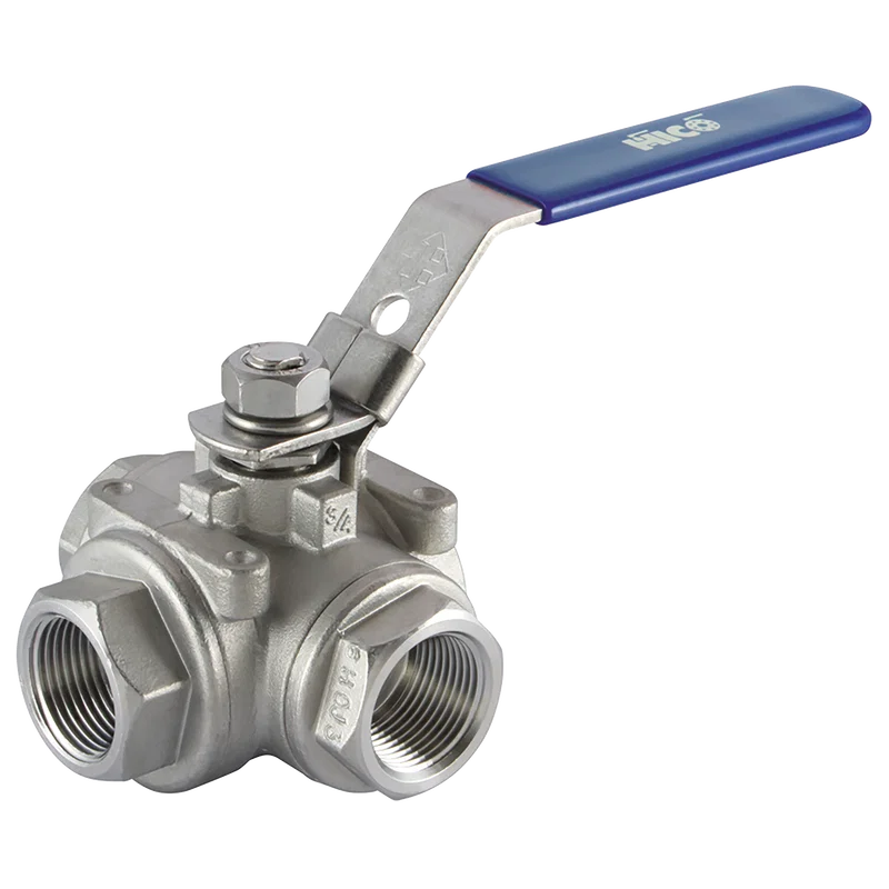 3/8  BSP FEM BALL VALVE 316 T-PORT