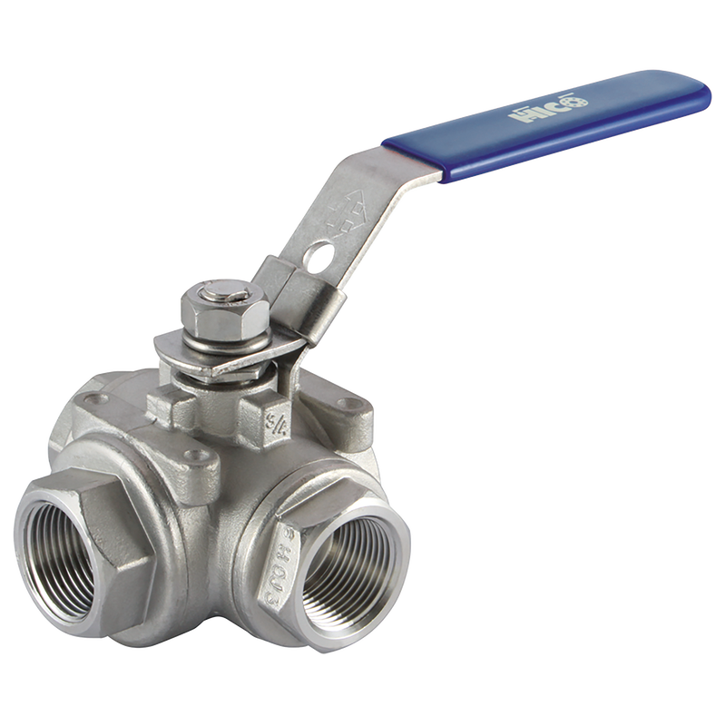 1/2  BSP FEM BALL VALVE 316 T-PORT