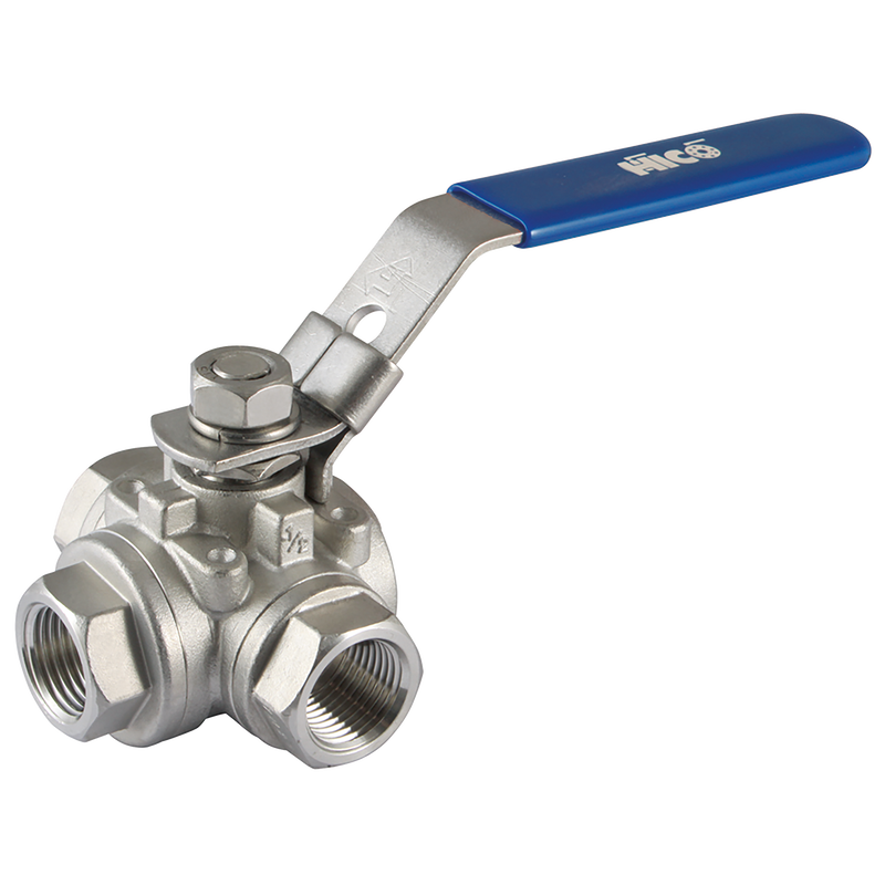1/4 BSP FEM BALL VALVE 316 L-PORT