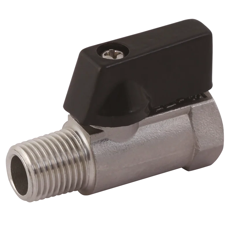 BSPT MALE/FEM MINI BALL VALVE 316