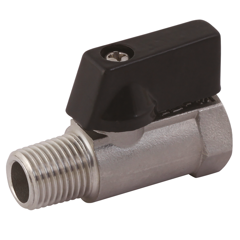 BSPT MALE/FEM MINI BALL VALVE 316
