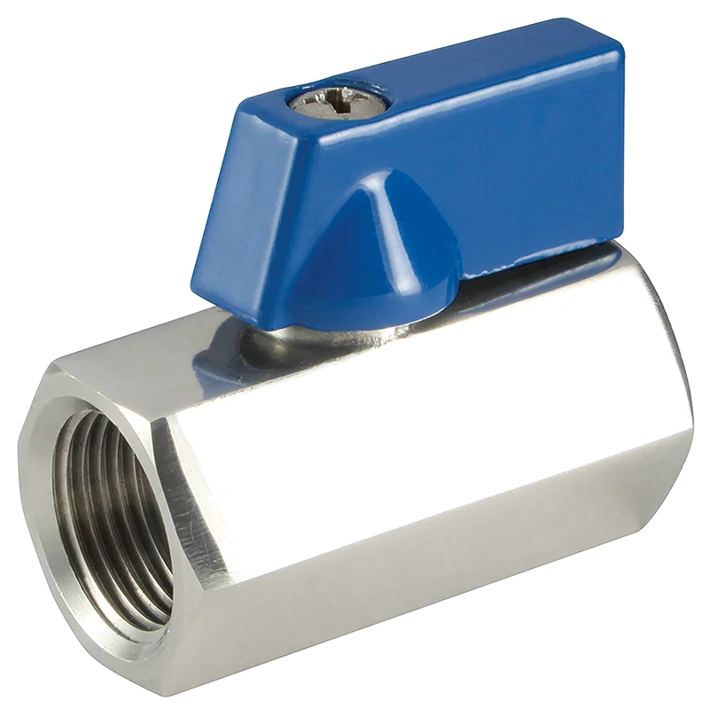 1/2 F/F 316 ST/ST HEX MINI BALL VALVE
