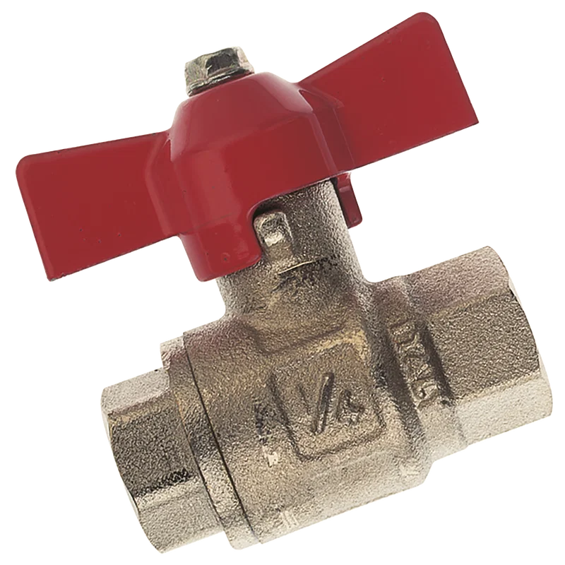 3/4  BSP FEM BALL VALVE BRASS T F/FLOW
