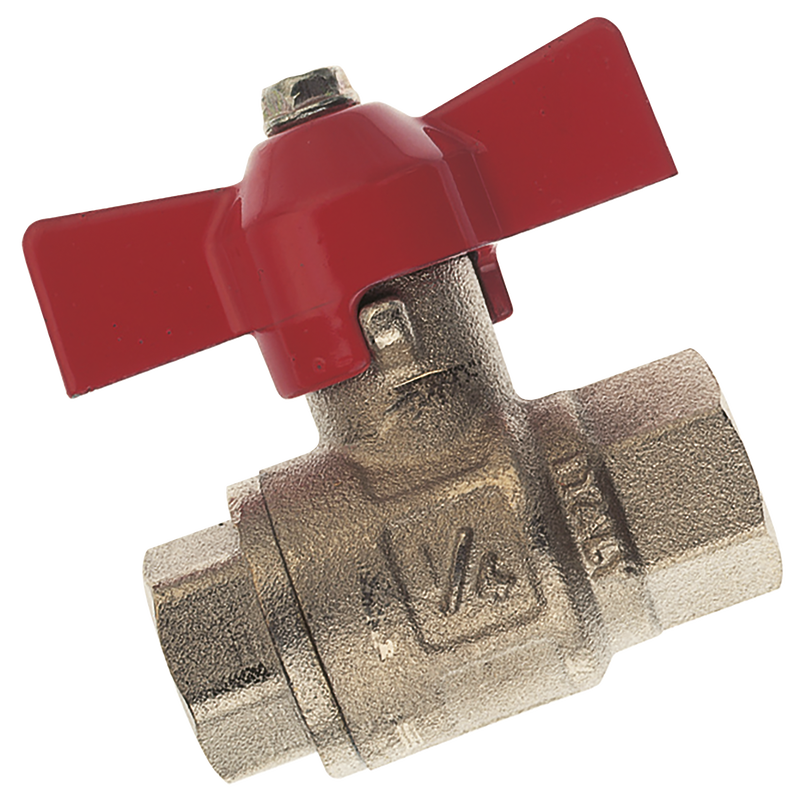 3/4 BSP FEM BALL VALVE BRASS T F/FLOW