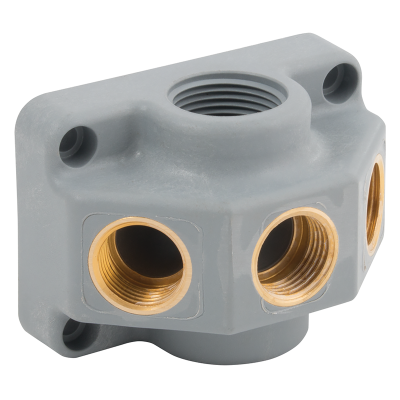 1X3/4 BSPP INLET 3X1/2 BSPP OUTLETS