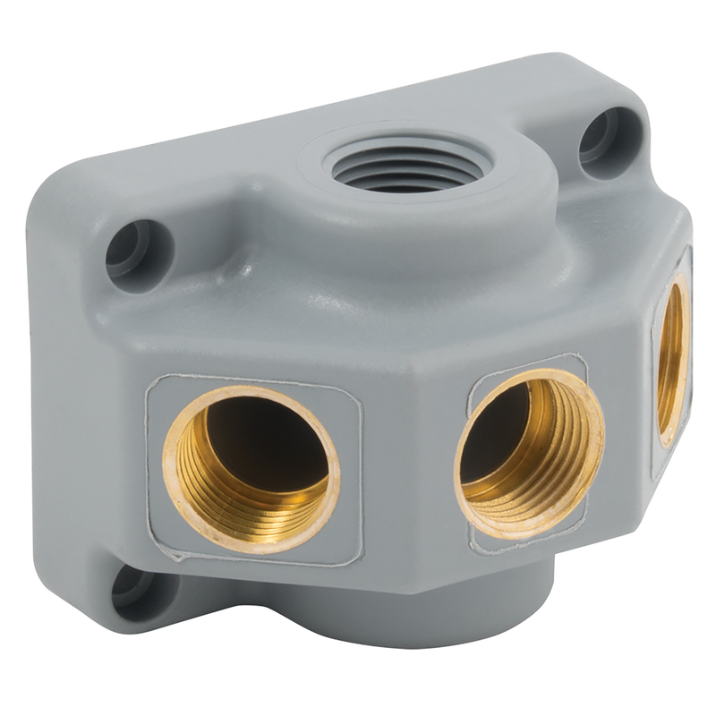 1X1/2 BSPP INLET 3X1/2 BSPP OUTLETS
