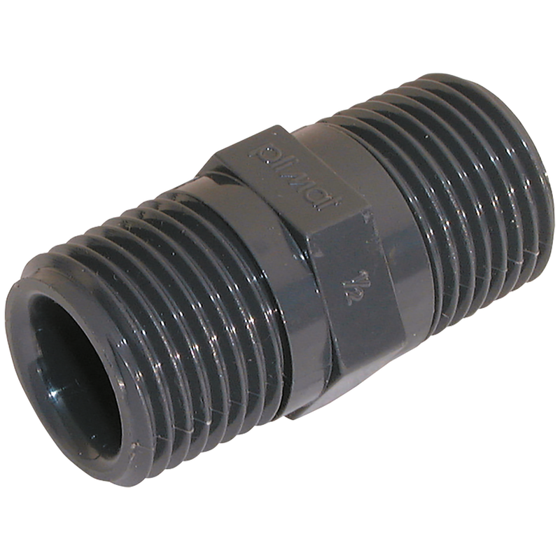 BSP MALE EQUAL NIPPLE PVC