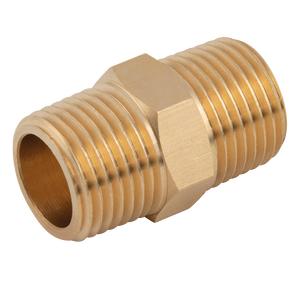 BSPT BRASS MALE HEX NIPPLE
