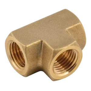 BSPT BRASS FEMALE TEE BLOCK EQUAL