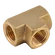 1/4  BSPT BRASS FEMALE TEE BLOCK EQUAL