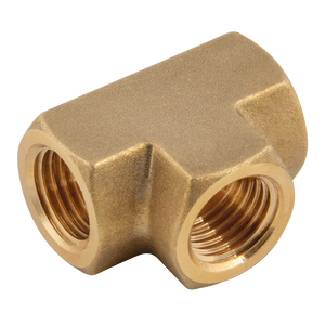 BSPT BRASS FEMALE TEE BLOCK EQUAL