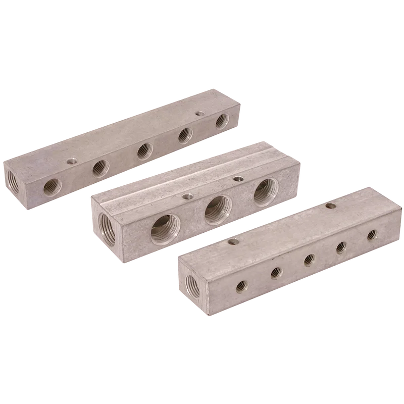 MAINFOLD 1/8 BSP X 2 X M5METRIC 6X1ROW